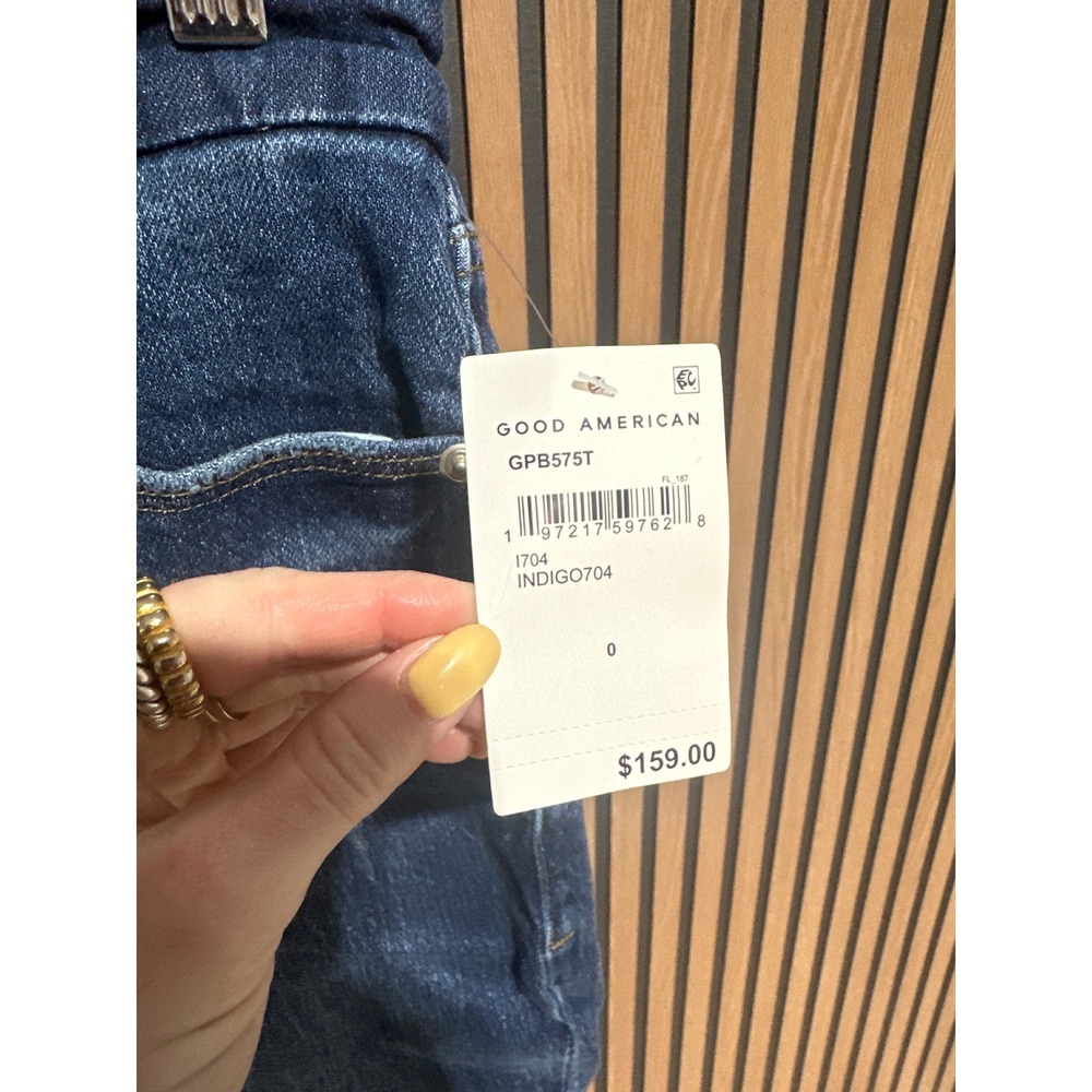 Good American Dark Blue Bootcut Jeans - Picture 7 of 8